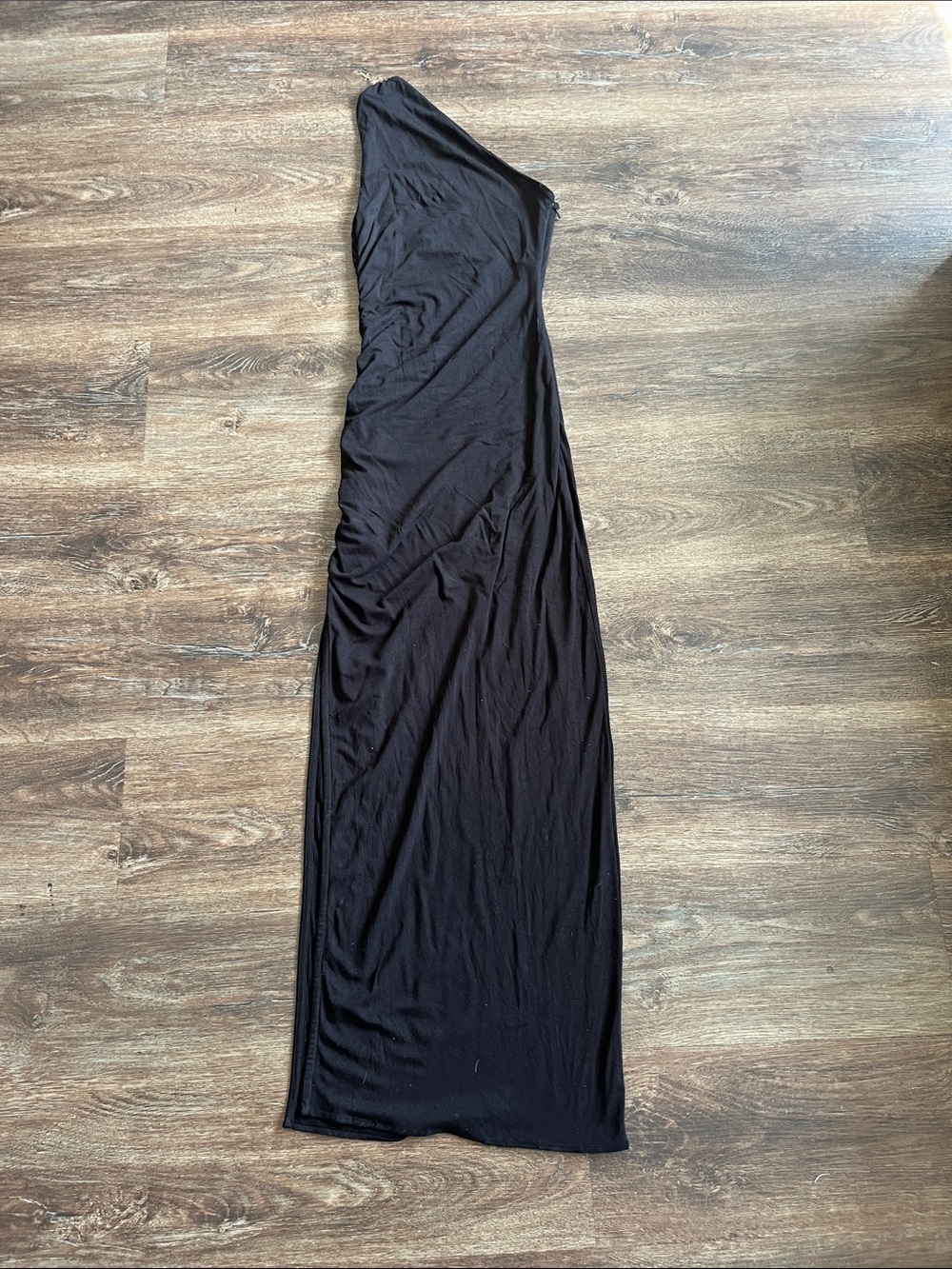 Posse Exclusive Elena Asymmetrical Black Maxi Dress Size XS - Picture 5 of 5